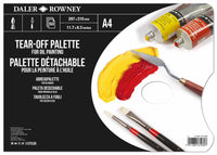 DALER ROWNEY letéphető paletta olajfestékhez 35,5 x 25,4 cm, 50 lap