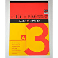 DALER ROWNEY Red & Yellow vázlattömb A3 150 g 25 lapos ragasztott