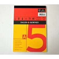 DALER ROWNEY Red & Yellow vázlattömb A5 150 g/m² 25 lapos ragasztott