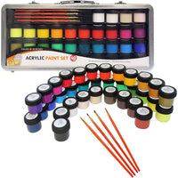 DALER ROWNEY Simply akrilfesték készlet 40 db-os fémbőröndben