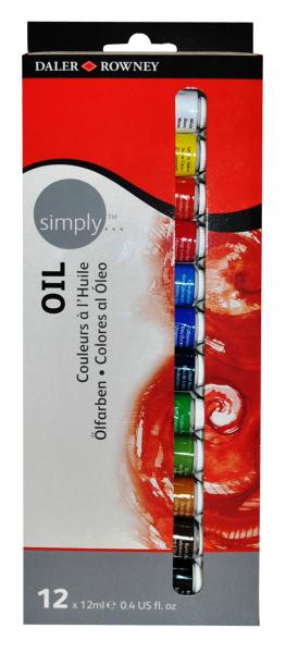 Daler- Rowney - SIMPLY olajfesték készlet 12 x 12ml