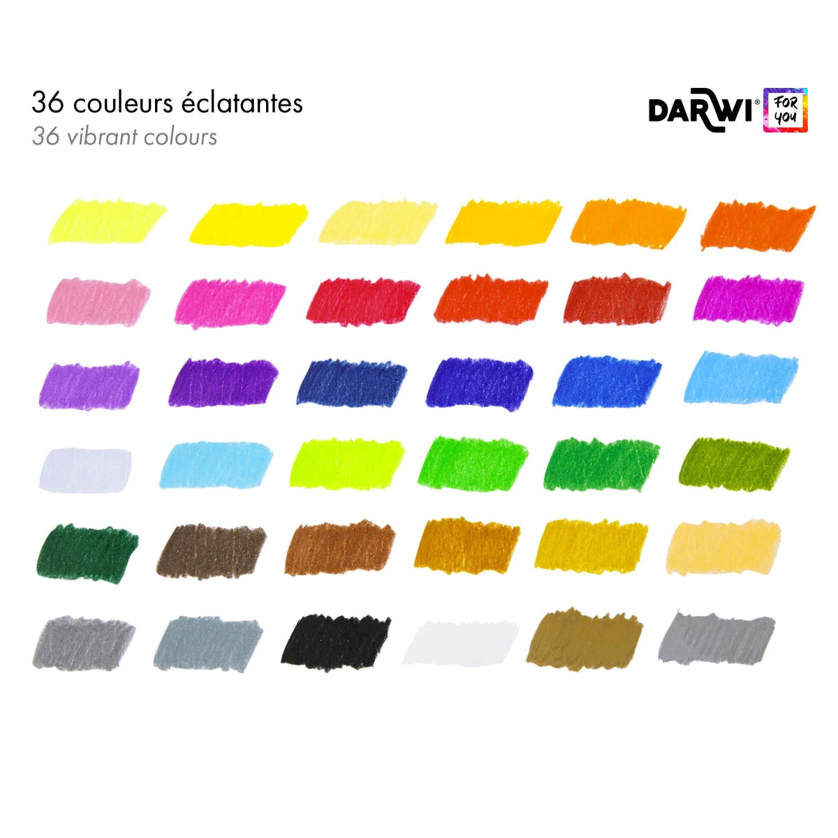 DARWI színes ceruza készlet 36 db