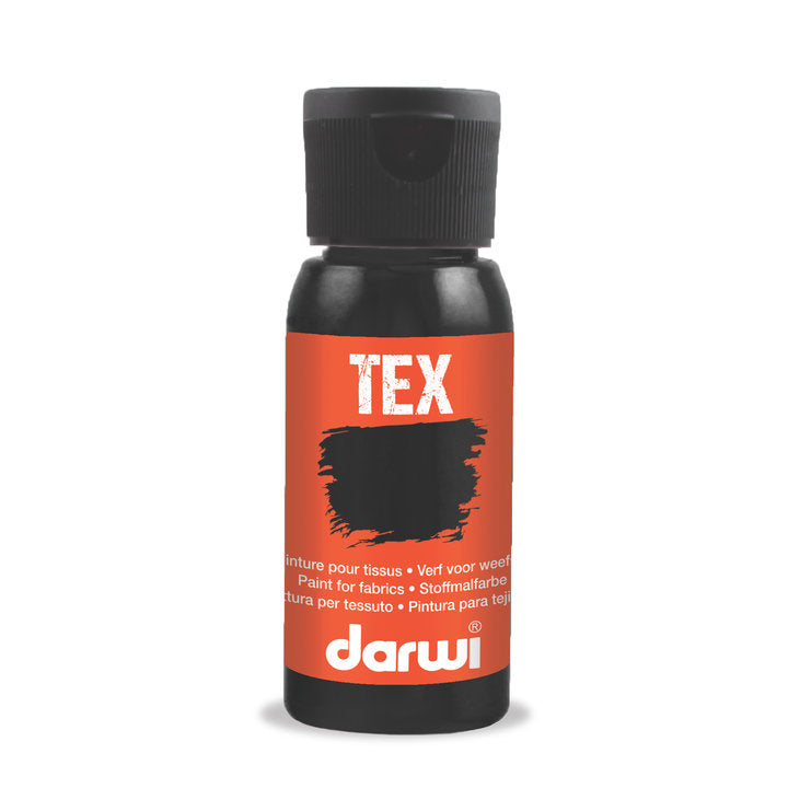 DARWI TEX szövetfesték 50 ml – 100 fekete