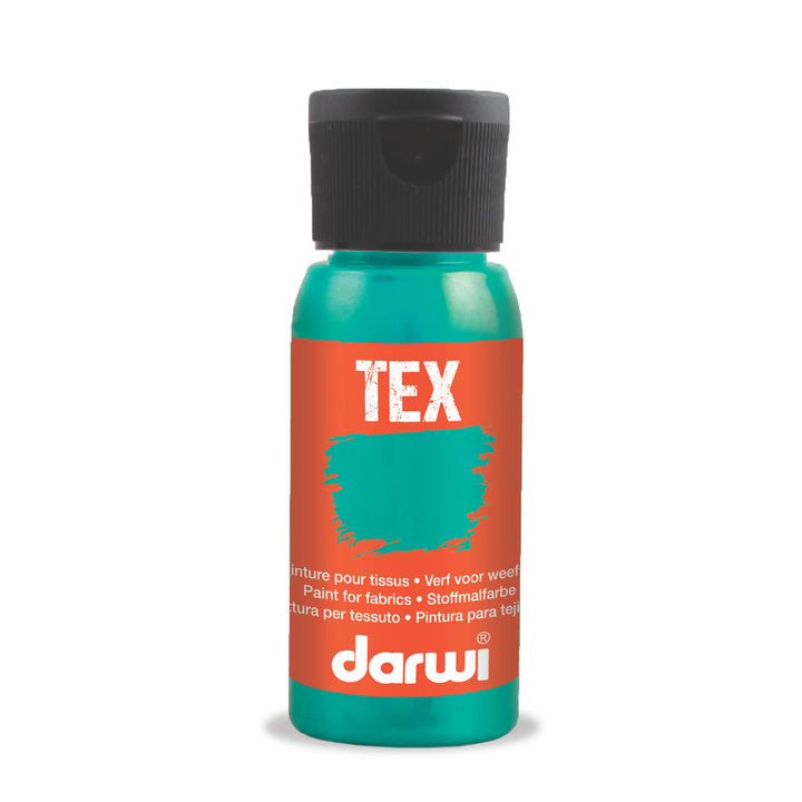 DARWI TEX szövetfesték 50 ml – 695 gyöngyház türkiz
