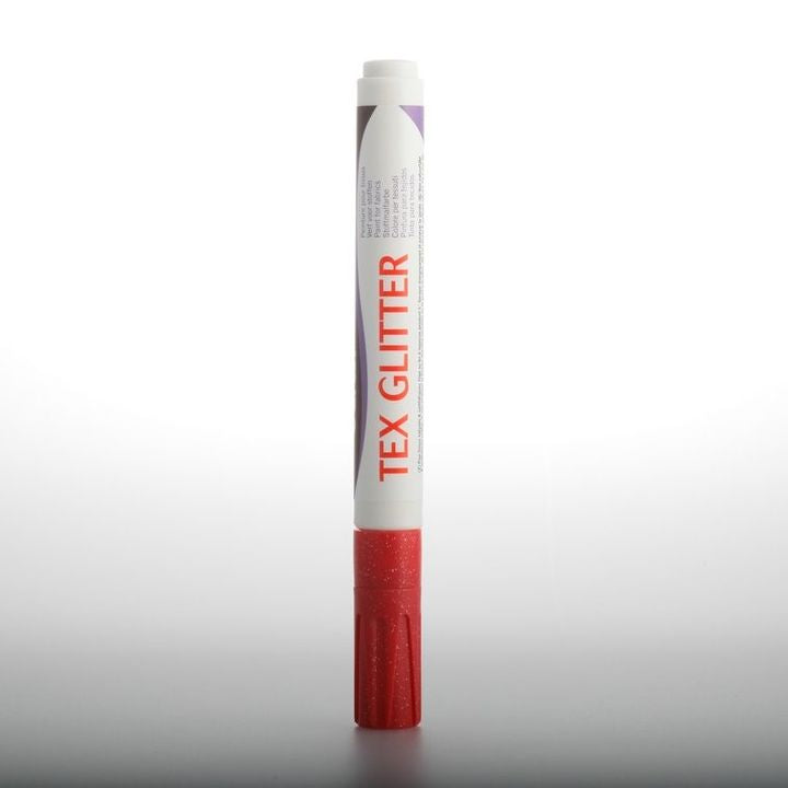 DARWI TEX textilfestő filctoll glitteres 6ml – kárminvörös