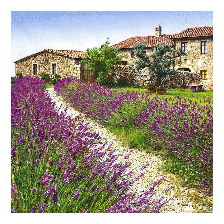 Decoupage szalváta - Levendula farm - 1 db