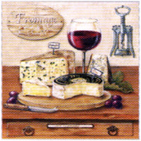 Decoupage szalvét Fromage - 1 db
