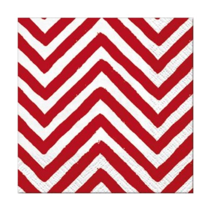 Decoupage szalvéta - Big Chevron Red - 1 db
