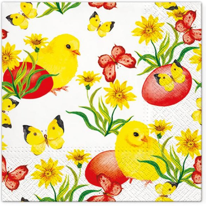Decoupage szalvéta Chicks and Butterflies - 1 db