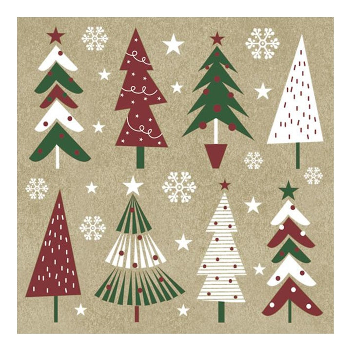 Decoupage szalvéta Christmas Trees - 1 db
