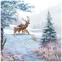Decoupage szalvéta Deer Family  - 1 db