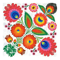 Decoupage szalvéta - Folk virágok - 1db