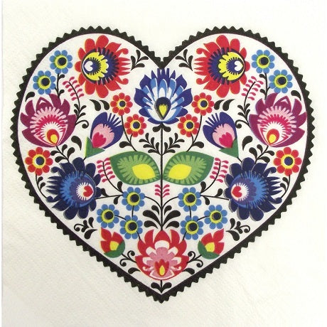 DECOUPAGE szalvéta - Heart - 1 db
