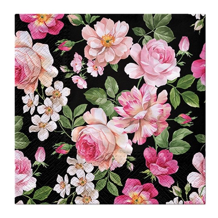 Decoupage szalvéta Roses Glory Black - 1 db