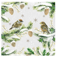 Decoupage szalvéta Sparrows in Snow  - 1 db
