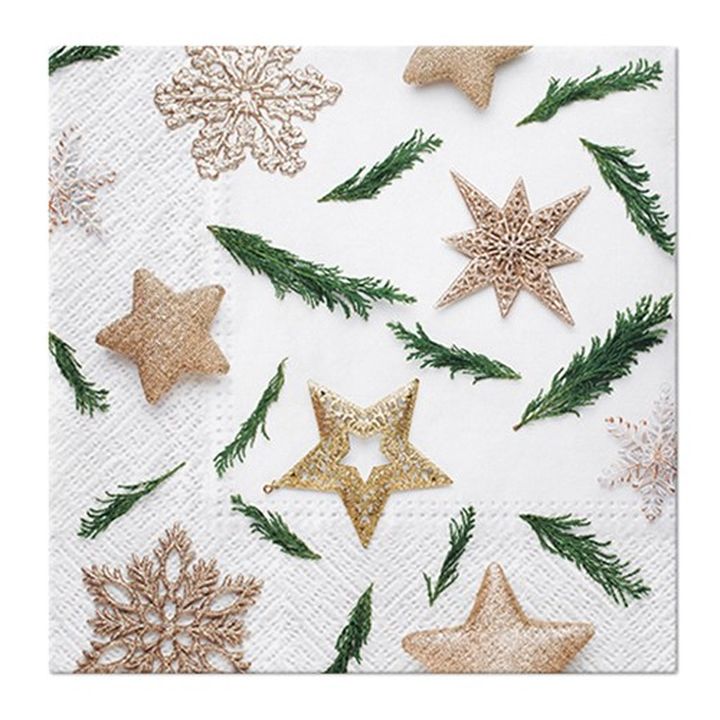 Decoupage szalvéta Star decorations - 1 db