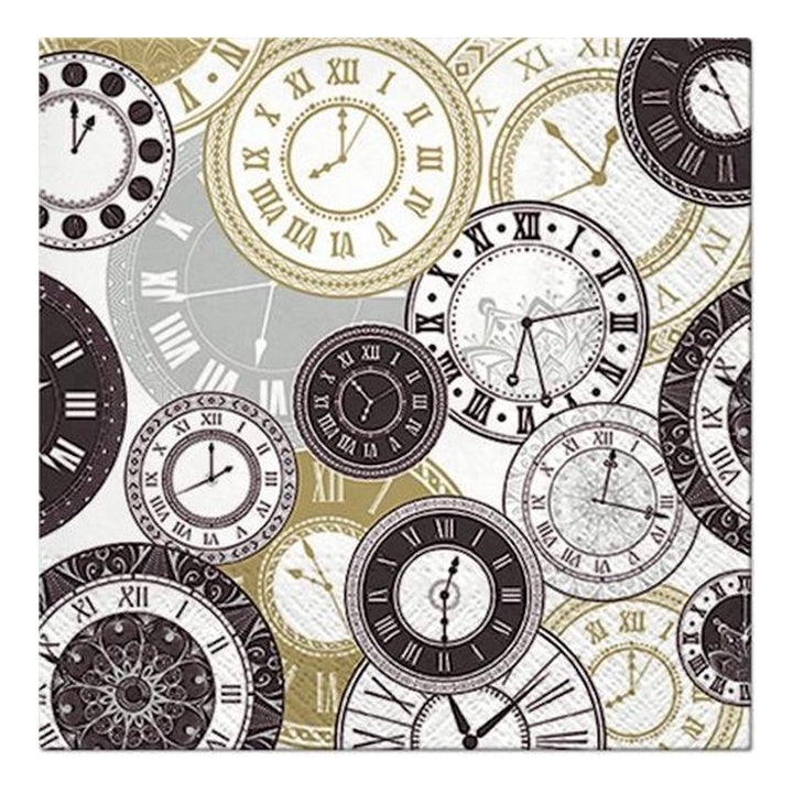 Decoupage szalvéta Twelve oclock - 1 db