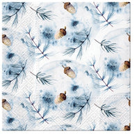 Decoupage szalvéta Winter Acorns - 1 db