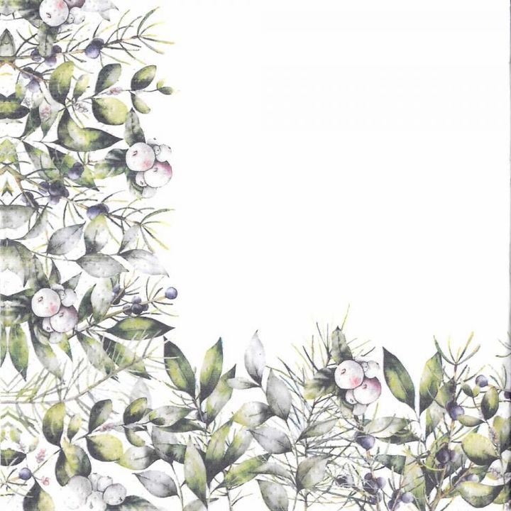 Decoupage szalvéta Winter Greenery - 1 db