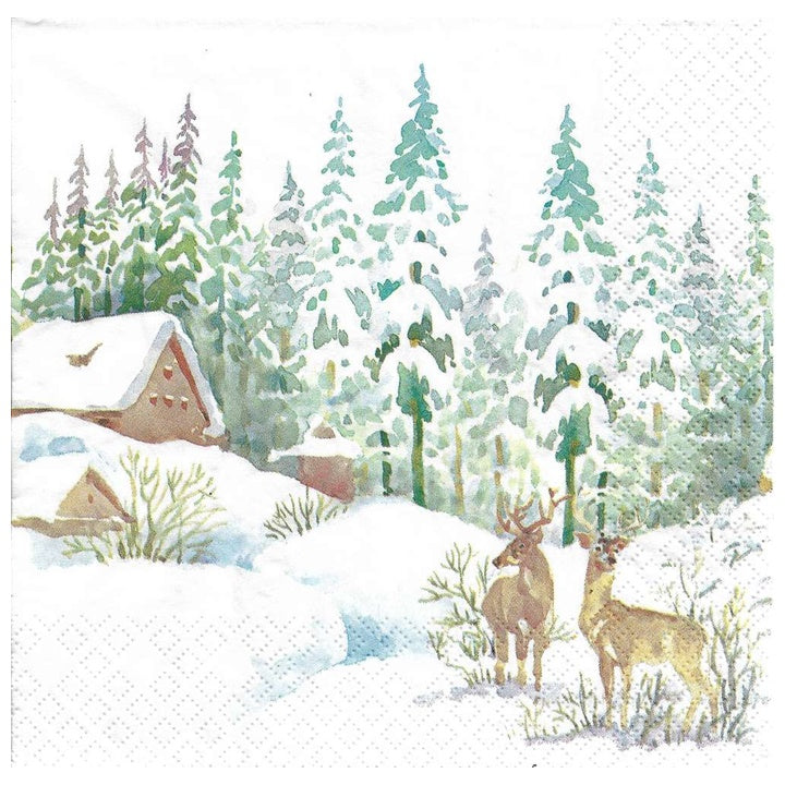 Decoupage szalvéta Winter Scene - 1 db
