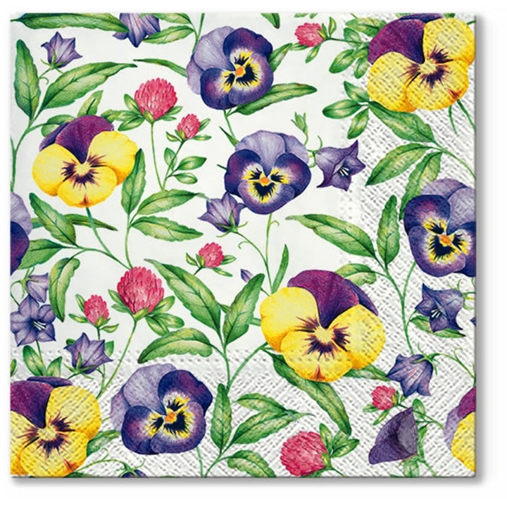 Decoupage szalvéták Beautiful Pansies - 1 db
