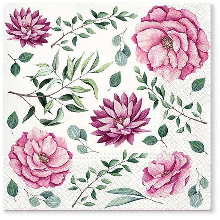 Decoupage szalvéták Blooming Dhalia - 1 db