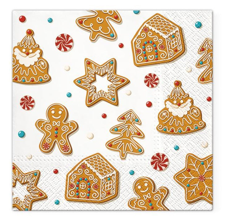 Decoupage szalvéták Christmas Gingerbreads - 1 db