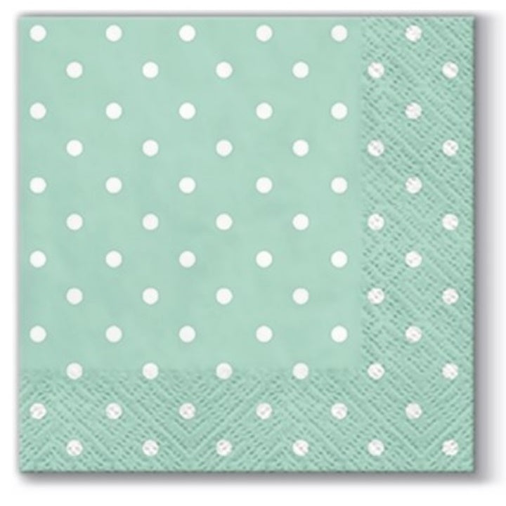 Decoupage szalvéták cocktail Mint Dots - 1 db