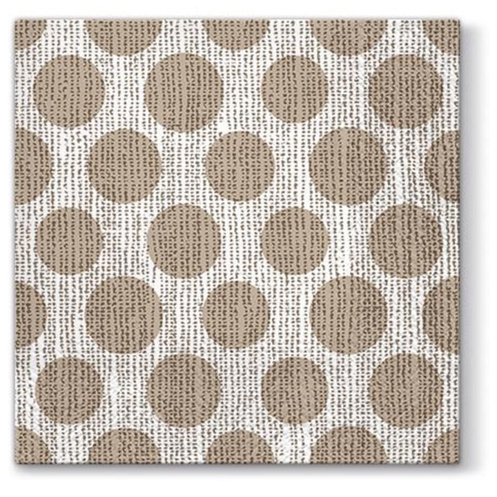 Decoupage szalvéták Dots on Linen - 1 db