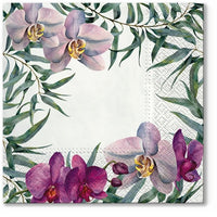 Decoupage szalvéták Elegant Orchid - 1 db