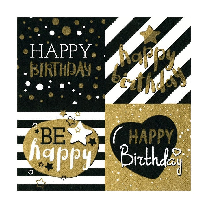 Decoupage szalvéták - Happy Birthday - 1db