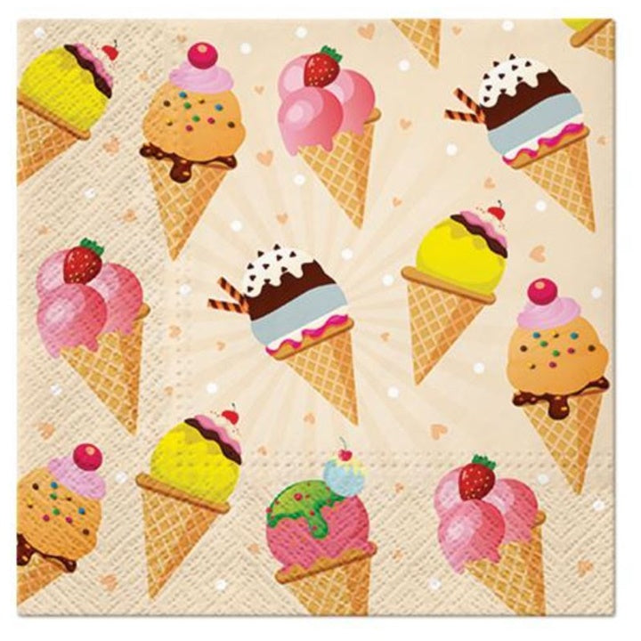 Decoupage szalvéták Ice Cream - 1 db