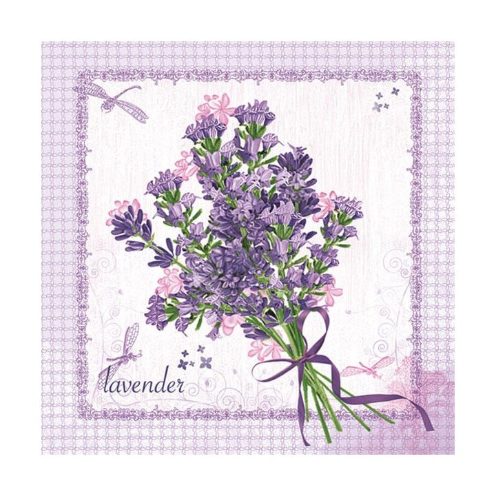 Decoupage szalvéták - Levendula csokor - 1 db