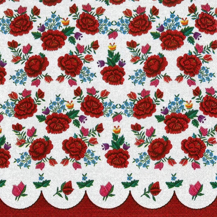 Decoupage szalvéták Poppies Embroidery Pattern - 1 db