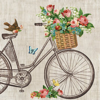 Decoupage szalvéták Robin on Bike - 1 db