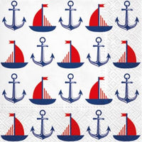 Decoupage szalvéták Ships & Anchors - 1 db