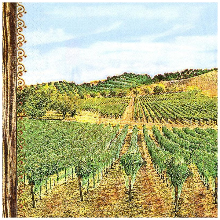 Decoupage szalvéták Vineyard - 1 db