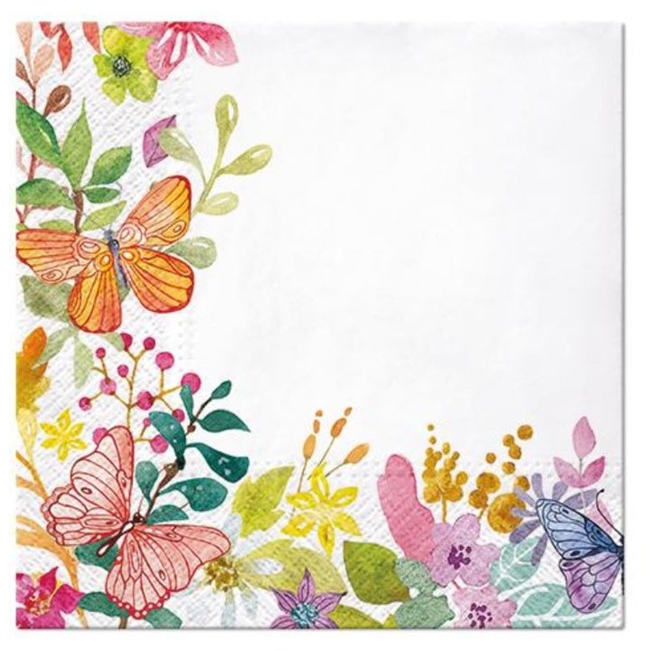 Decoupage szalvéták Watercolor Meadow - 1 db