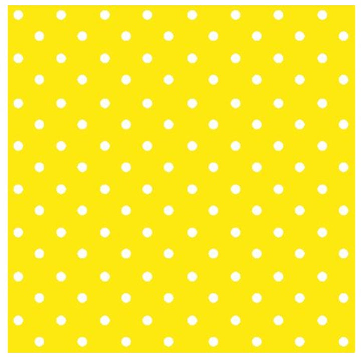 Decoupage szalvéták Yellow Dots - 1 db
