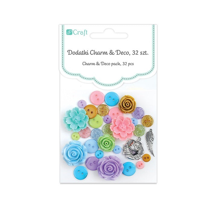 Dekorációs kiegészítők Charm & Deco So Pastel / 32 részes készlet