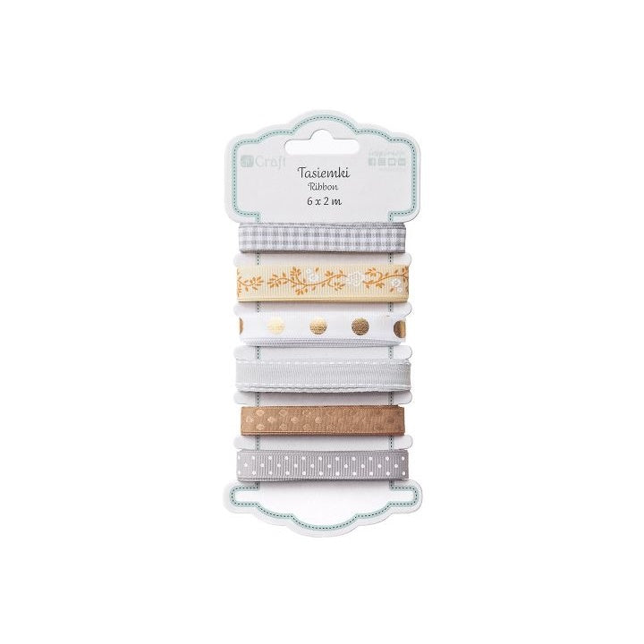 Dekorációs szalag DP Craft - 6 x 2 m – Neutrals