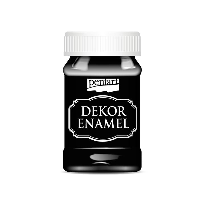 Dekoráló zománcfesték Pentart 100 ml – Black