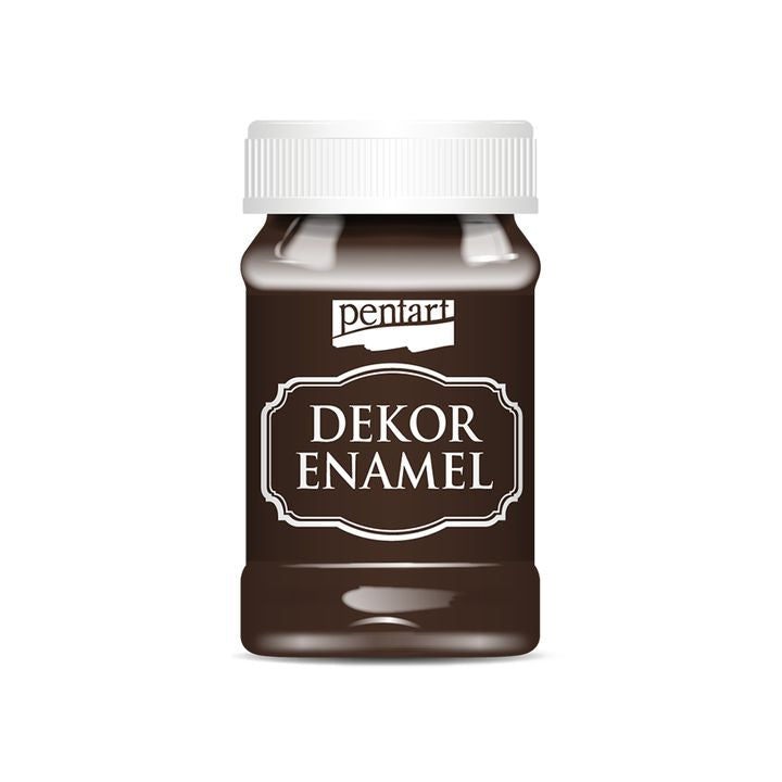 Dekoráló zománcfesték Pentart 100 ml – Brown