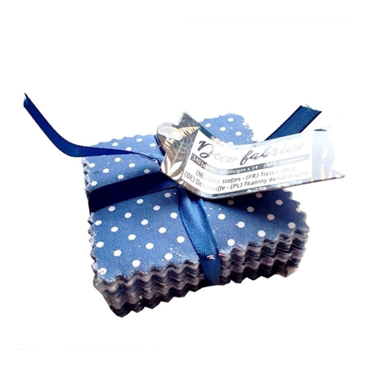 Dekoratív mini patchwork szövet 140 db