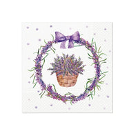 Decoupage szalvéta - Lavender Basket