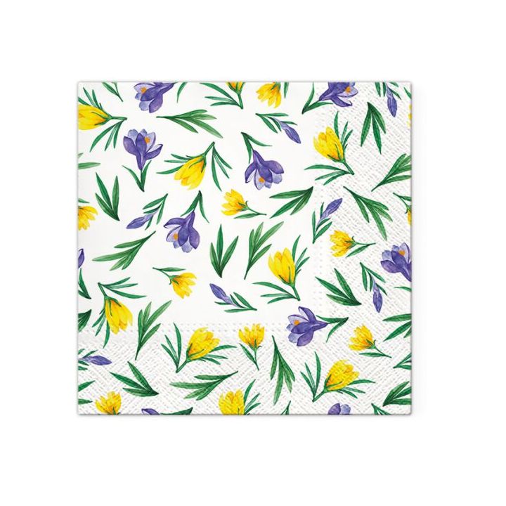 Decoupage szalvéta - Tavaszi Sáfrányok