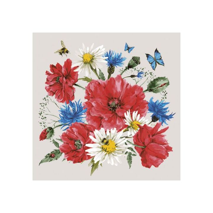 Decoupage szalvéta - Vad Virágok Mixe