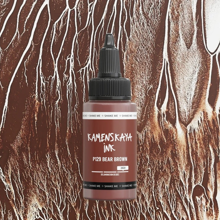 Delamináló alkoholos tinta KAMENSKAYA – P-129 Medve barna