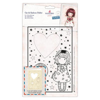 DOCRAFTS Santoro Gorjuss domborító mappa szív 15 x 21 cm