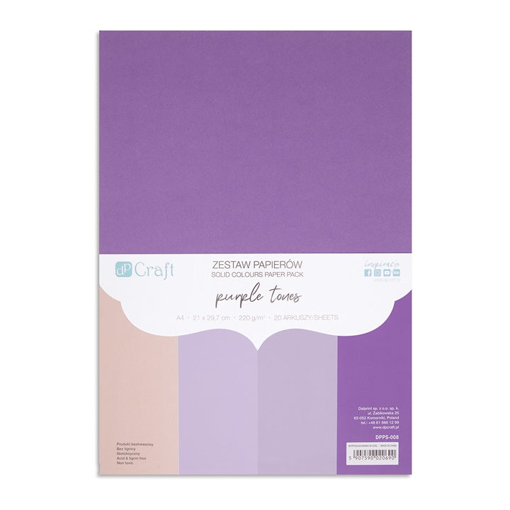 DP Craft színes papírok - 20 db
